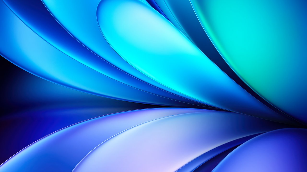 Vibrant Blue Abstract Vivo Pad Gradient Wallpaper