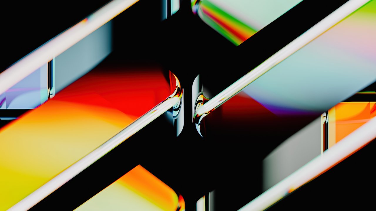 Stunning Colorful Glass Refraction Abstract Wallpaper