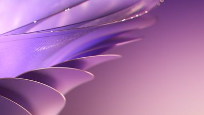 Shimmering Purple Gradient Layers Abstract Wallpaper