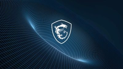 Msi Dragon Logo: Abstract Blue Grid 4k Gaming Wallpaper