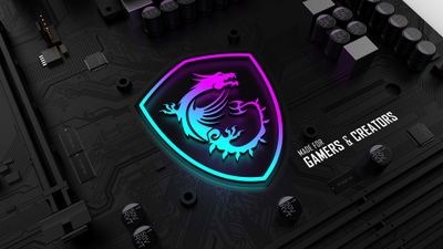 Glowing Msi Dragon Logo 4k Gaming Motherboard Wallpaper