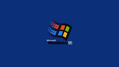 Iconic Microsoft Windows 95 Logo Retro Display