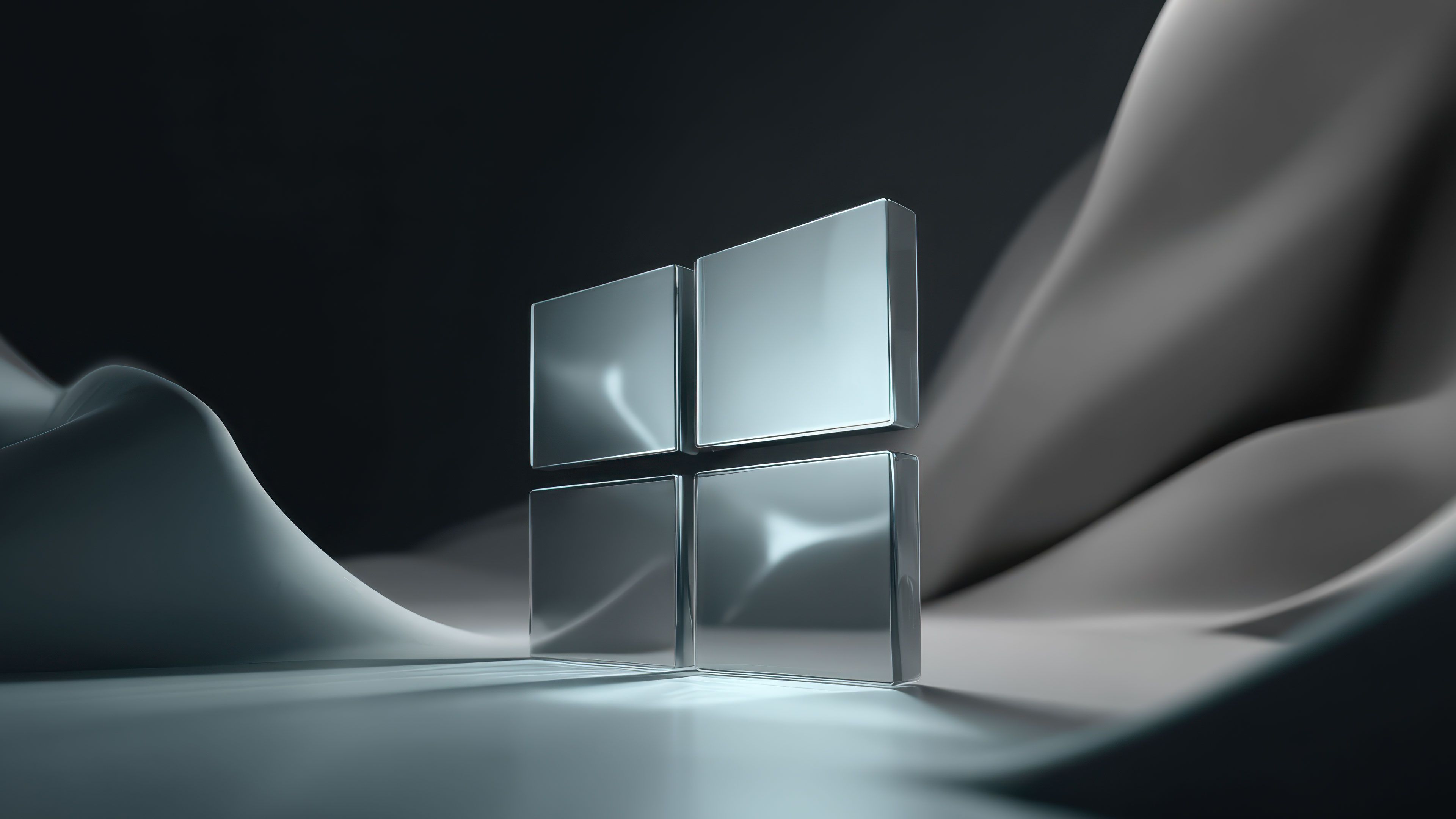 Stunning 3d Silver Windows Logo Render