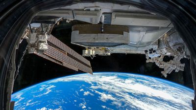 International Space Station Cupola View Above South Pacific Ocean Wallpaper