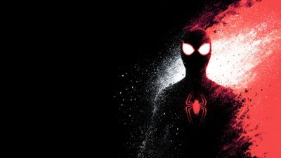 Minimalist High-contrast Miles Morales Dynamic Wallpaper