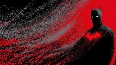 Batman Dark Knight Red Splatter Abstract Wallpaper