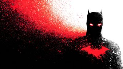 Batman Red Splatter Art Dark Wallpaper
