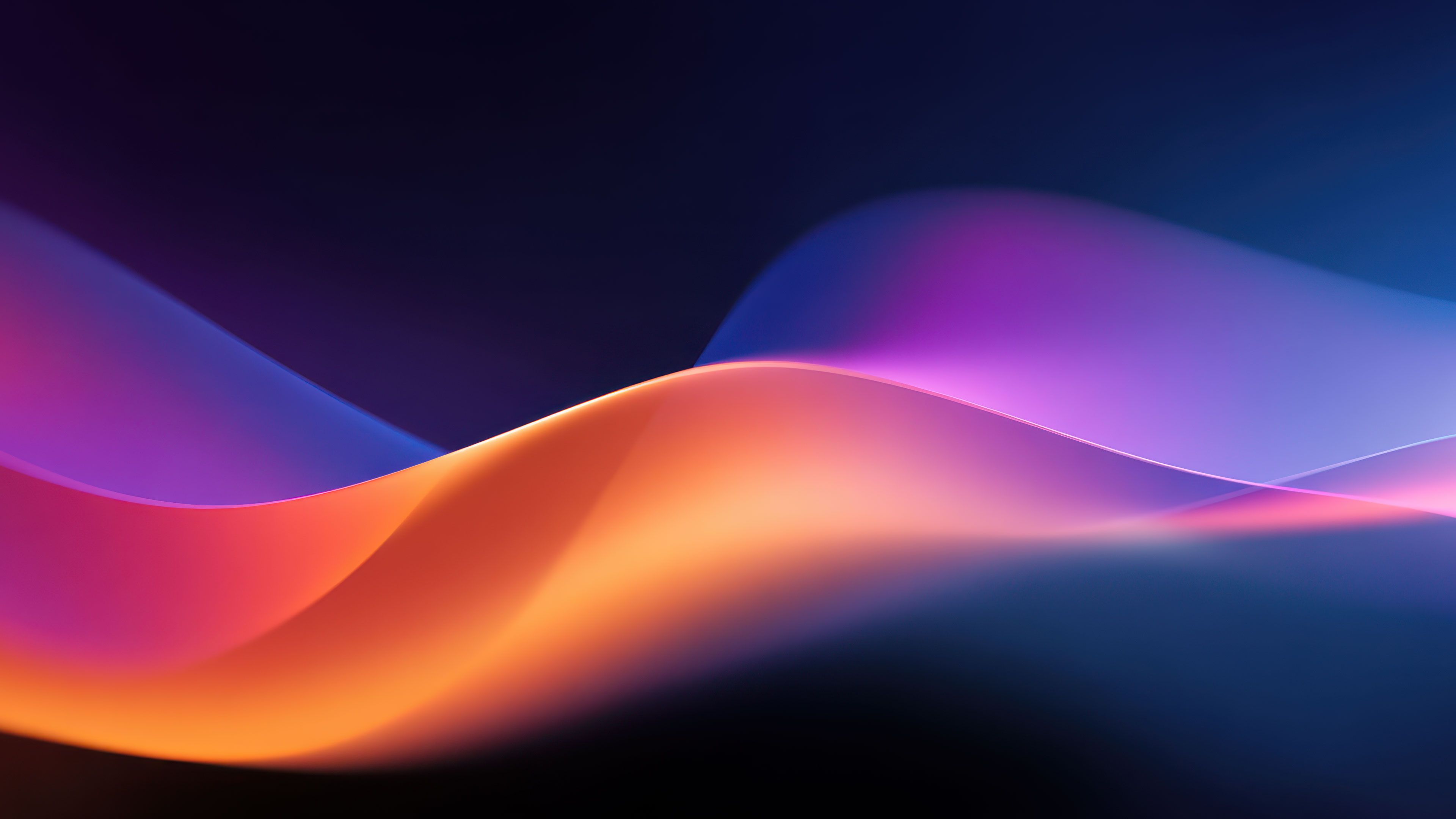 Soft Abstract Flowing Color Waves Windows 11 Wallpaper