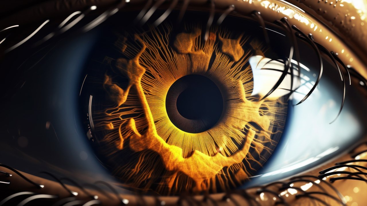 Mysterious Yellow Eye 4K Wallpaper