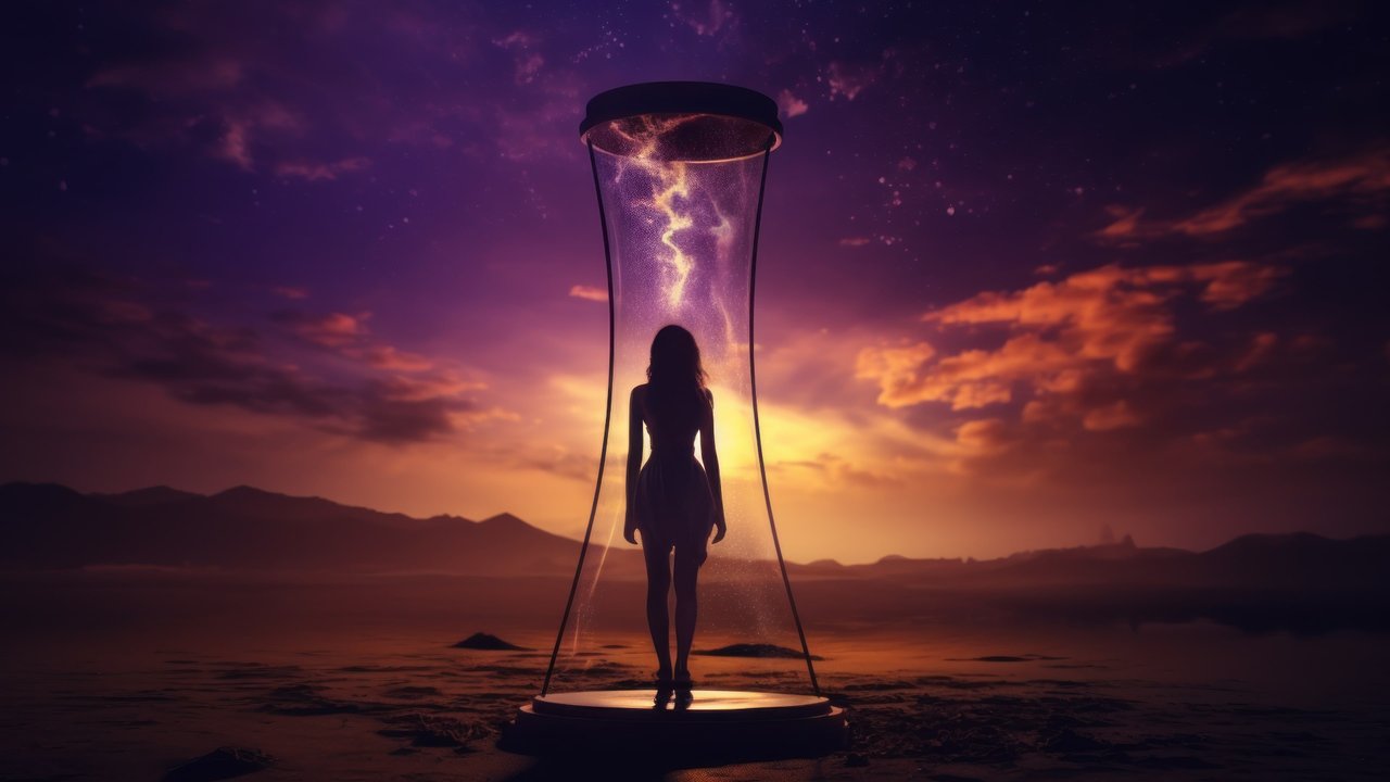 Woman In Capsule 4K Wallpaper