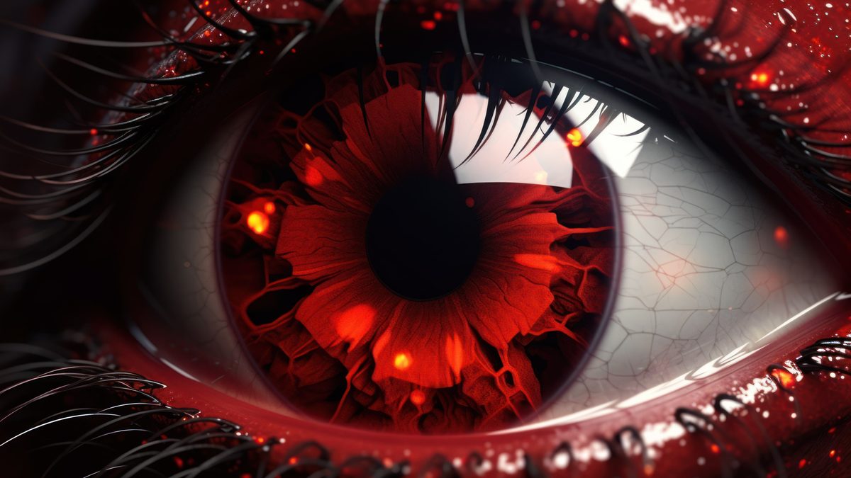 Mysterious Red Eye 4K Wallpaper | Pixground