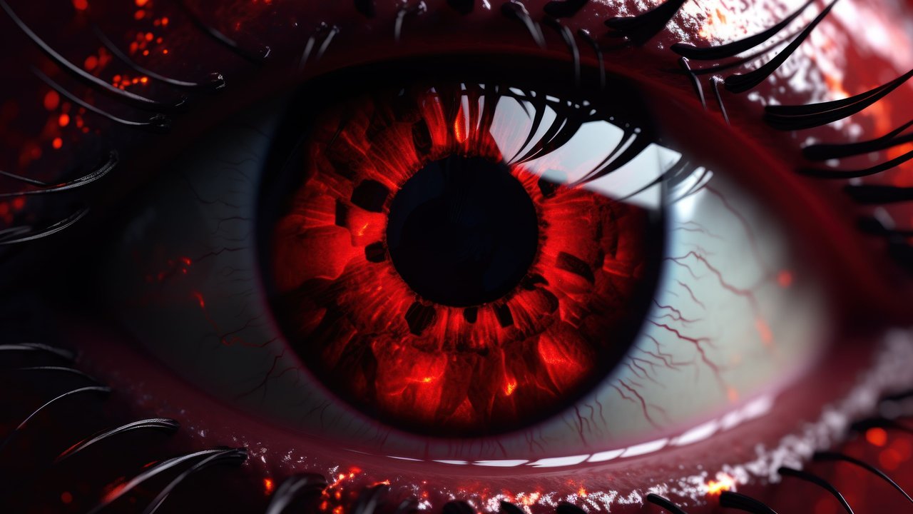 Mysterious Red Eye 4K Wallpaper