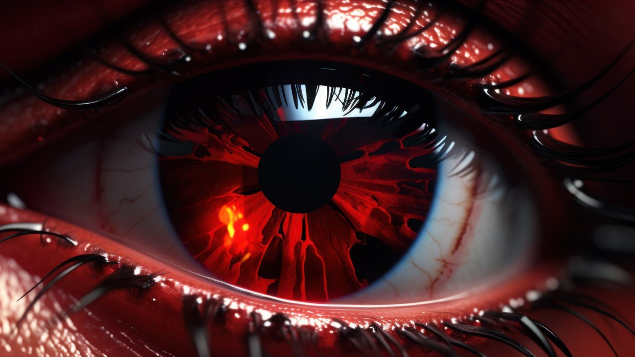 Mysterious Red Eye 4K Wallpaper