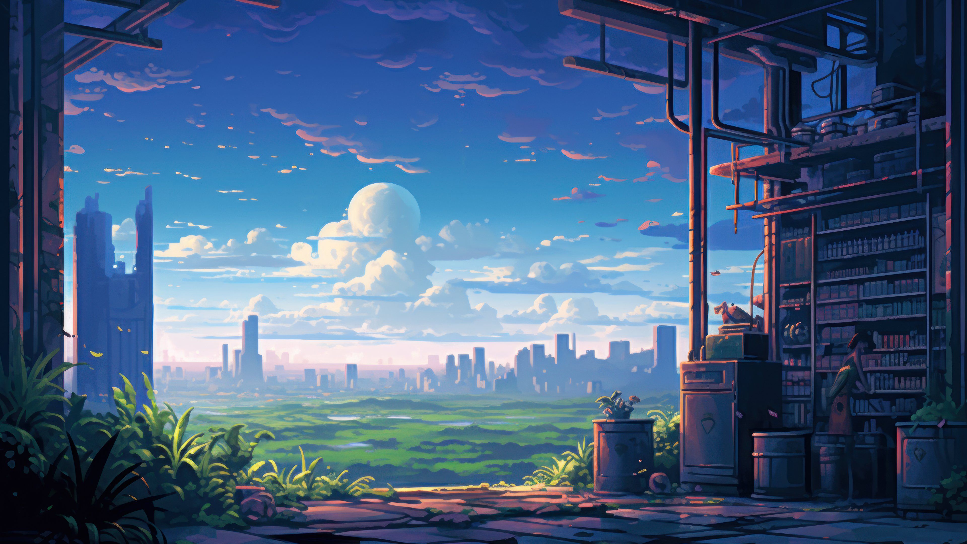 Retro Pixel Art 4K Wallpaper