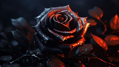 Dark Rose 4K Wallpaper