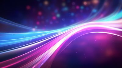 Abstract Pink Blue Gradient Layers 4K Wallpaper