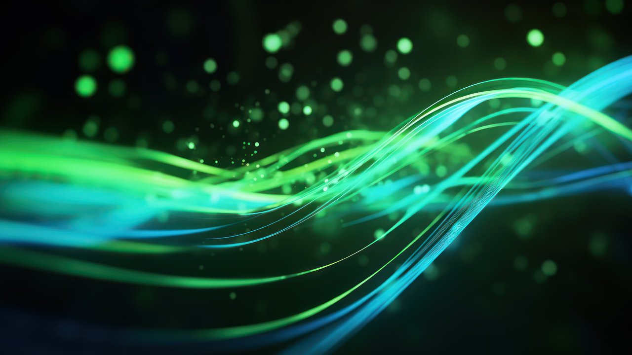 Abstract Green Layers 4K Wallpaper