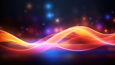 Abstract Orange Layers 4K Wallpaper