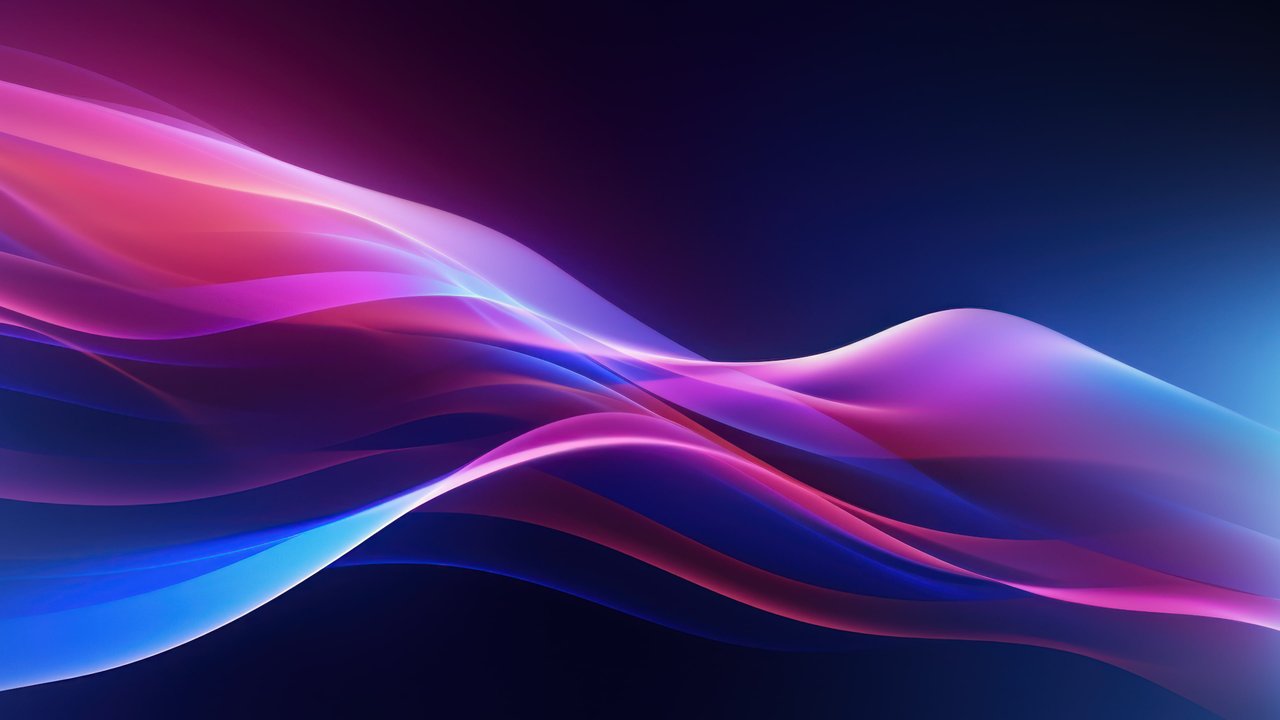 Abstract Pink Blue Layers 4K Wallpaper