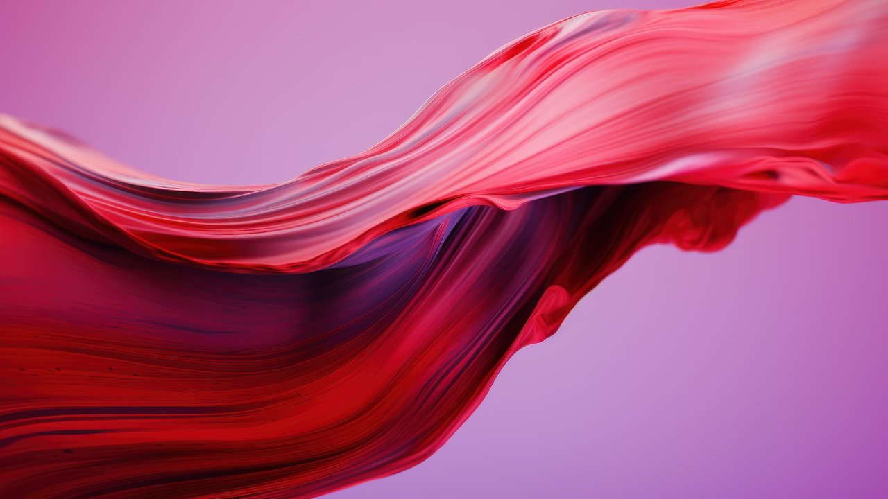 Abstract Red Brushstroke 4K Wallpaper