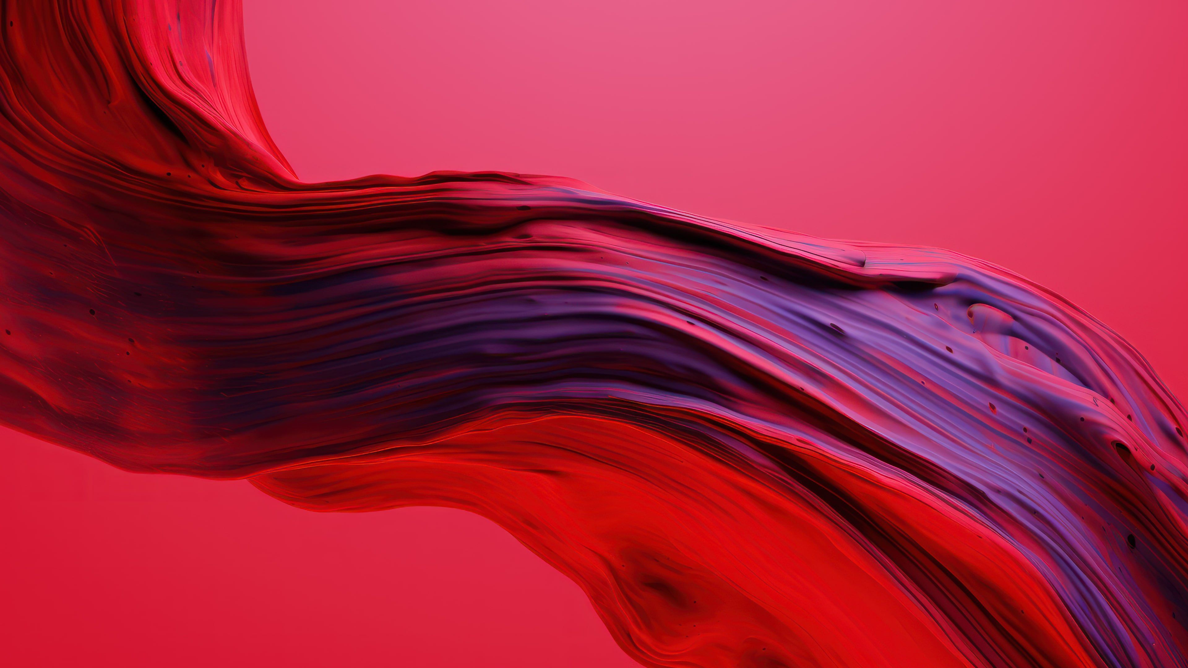 Abstract Red Layers 4K Wallpaper