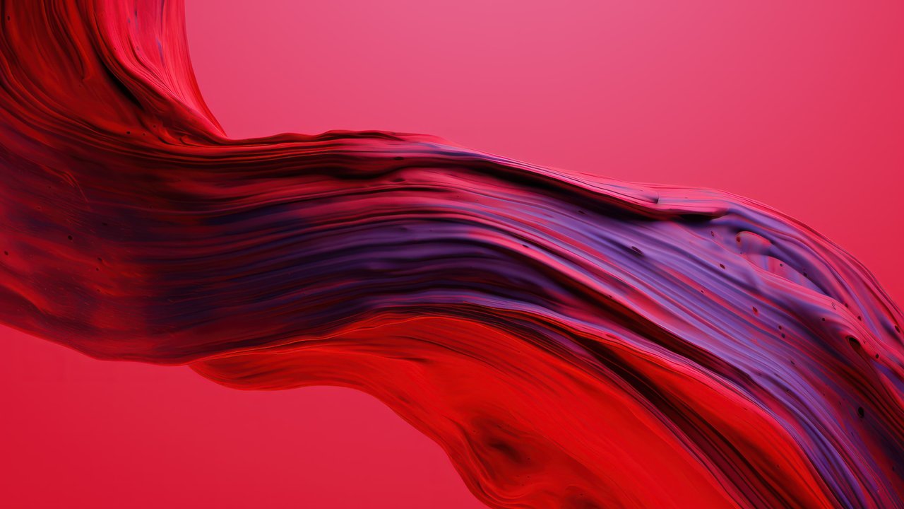 Abstract Red Layers 4K Wallpaper