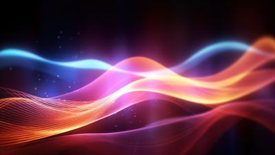 Abstract Orange Gradient Layers 4K Wallpaper