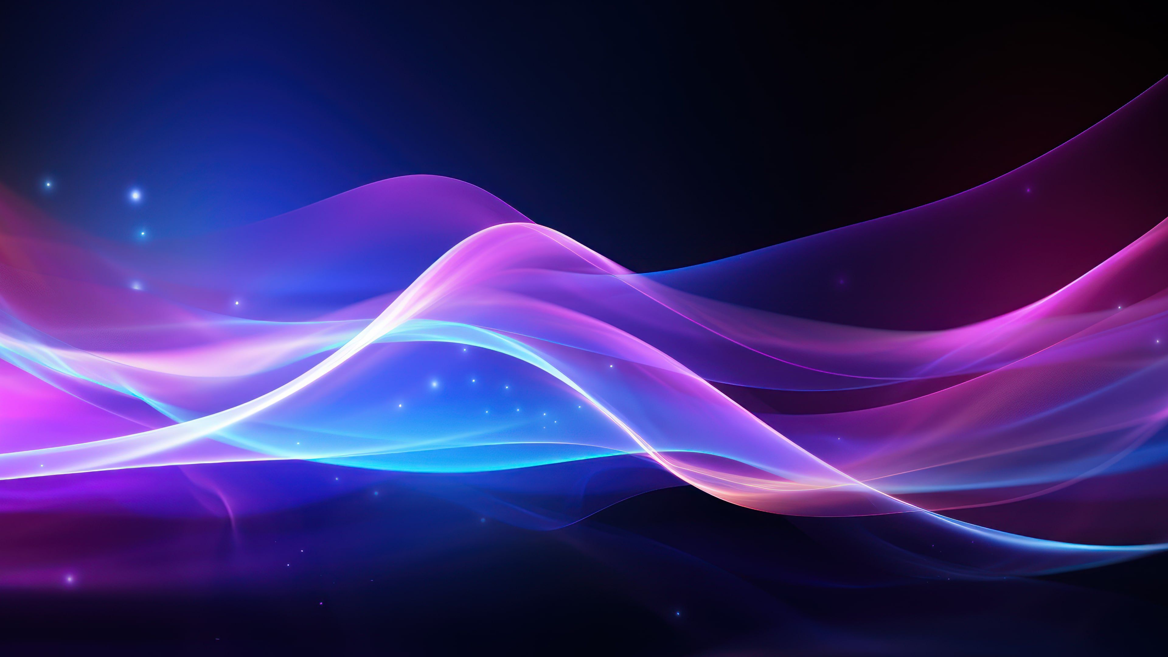 Abstract Purple Gradient Layers 4K Wallpaper