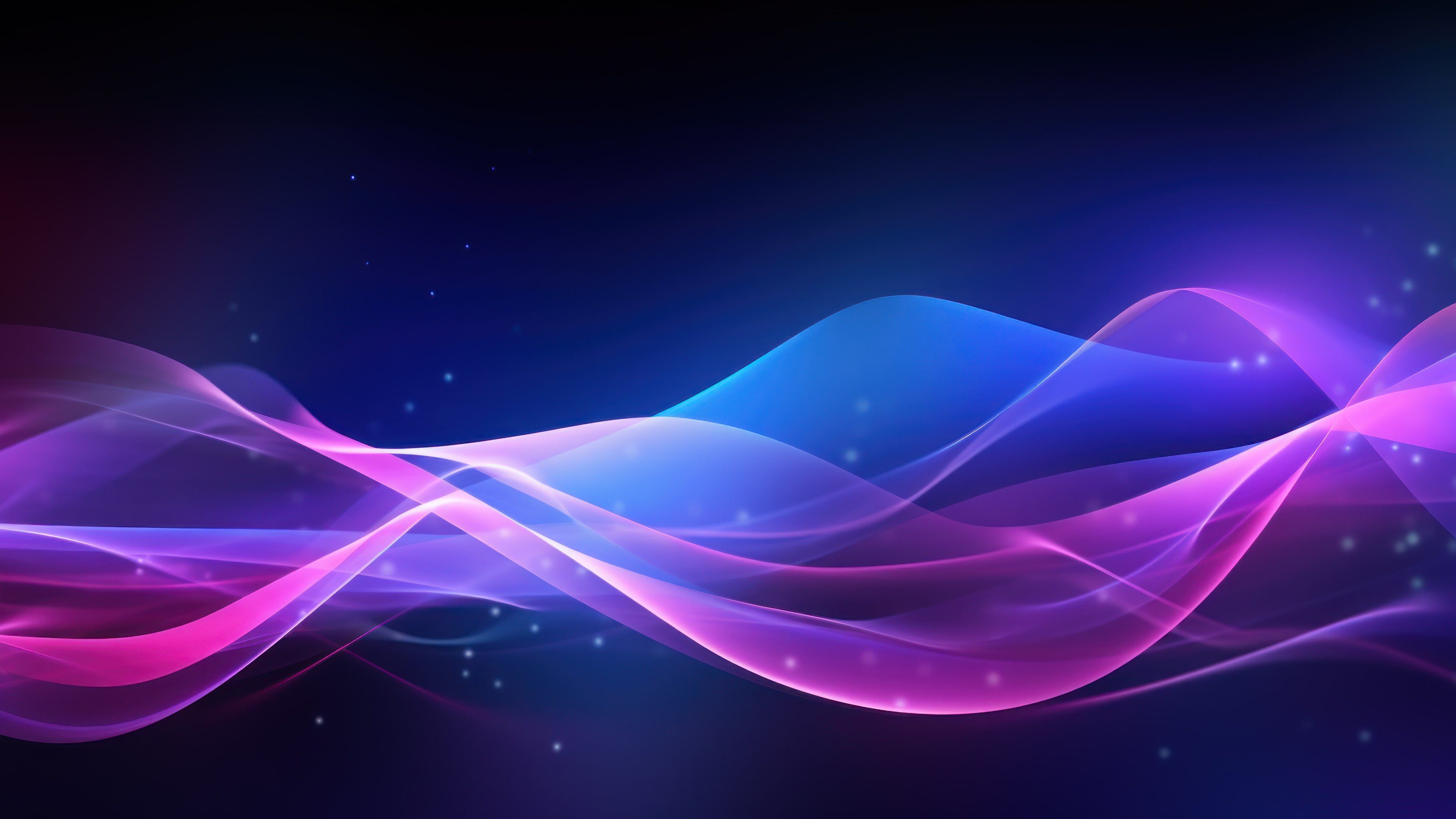 Abstract Purple Blue Transparent Layers 4K Wallpaper