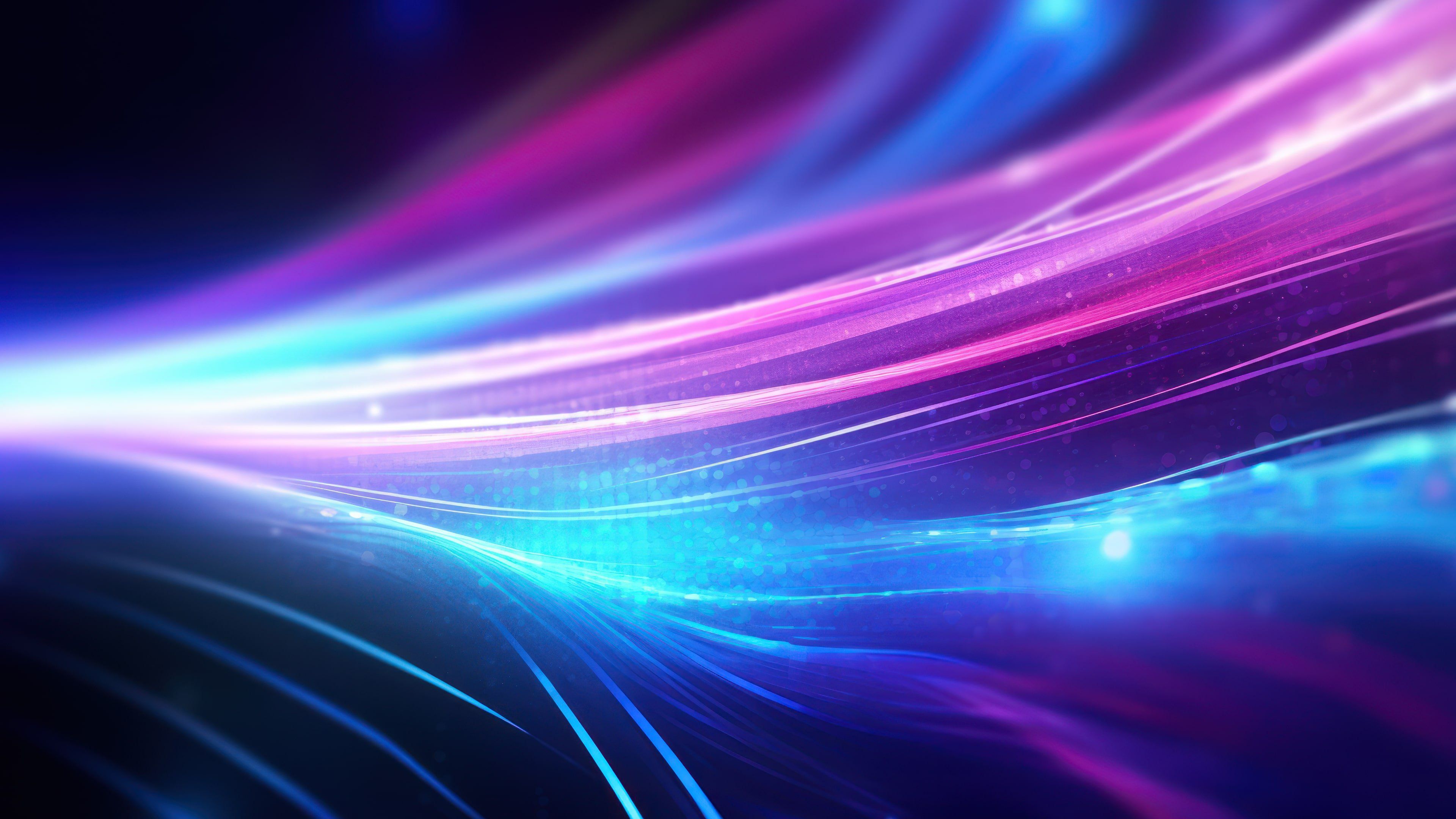 Abstract Blue Pink Layers 4K Wallpaper