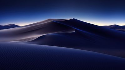 Sand Dunes By Night 4K Wallpaper