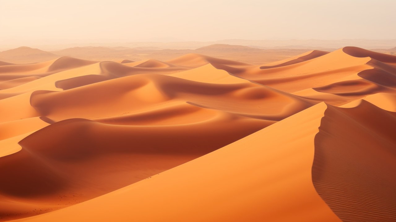 Sand Dunes Desert 4K Wallpaper