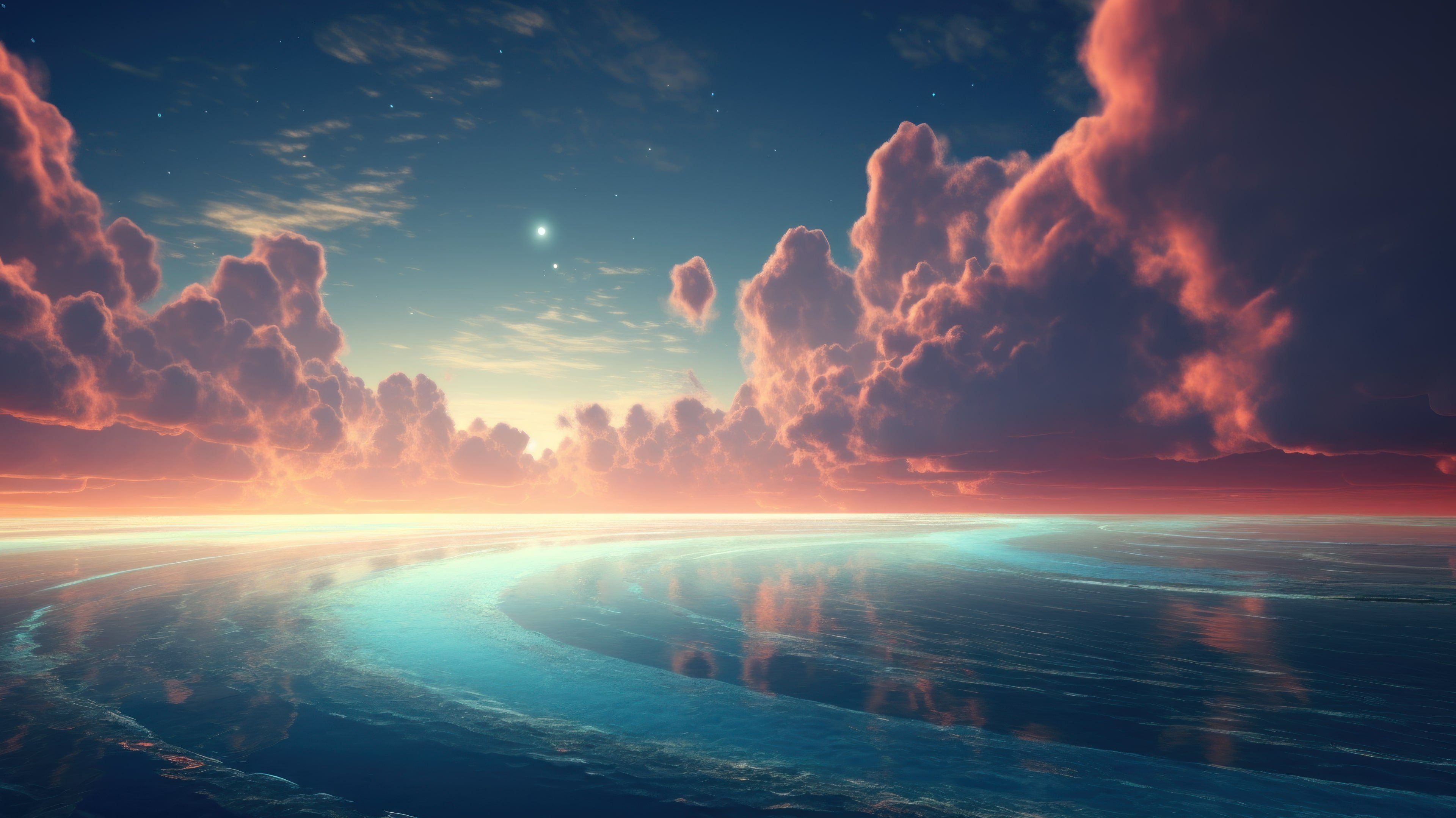 Dreamy Atmospheric Horizon 4K Wallpaper