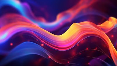 Abstract Colorful Layers 4K Wallpaper