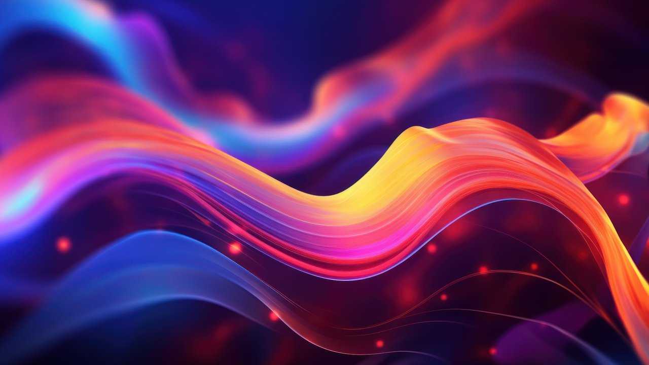 Abstract Colorful Layers 4K Wallpaper