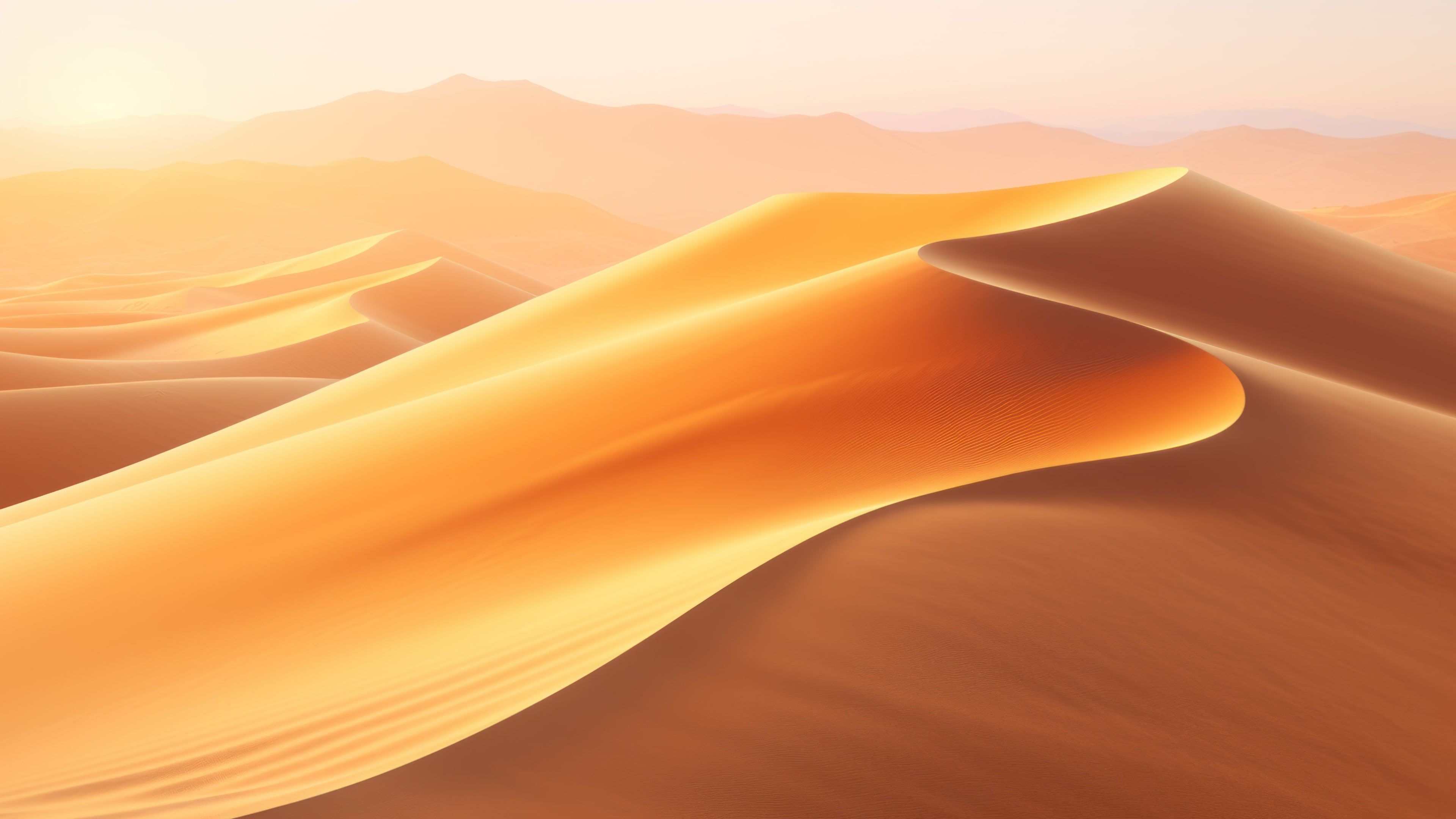 Desert Sand Dunes By Day 4K Wallpaper