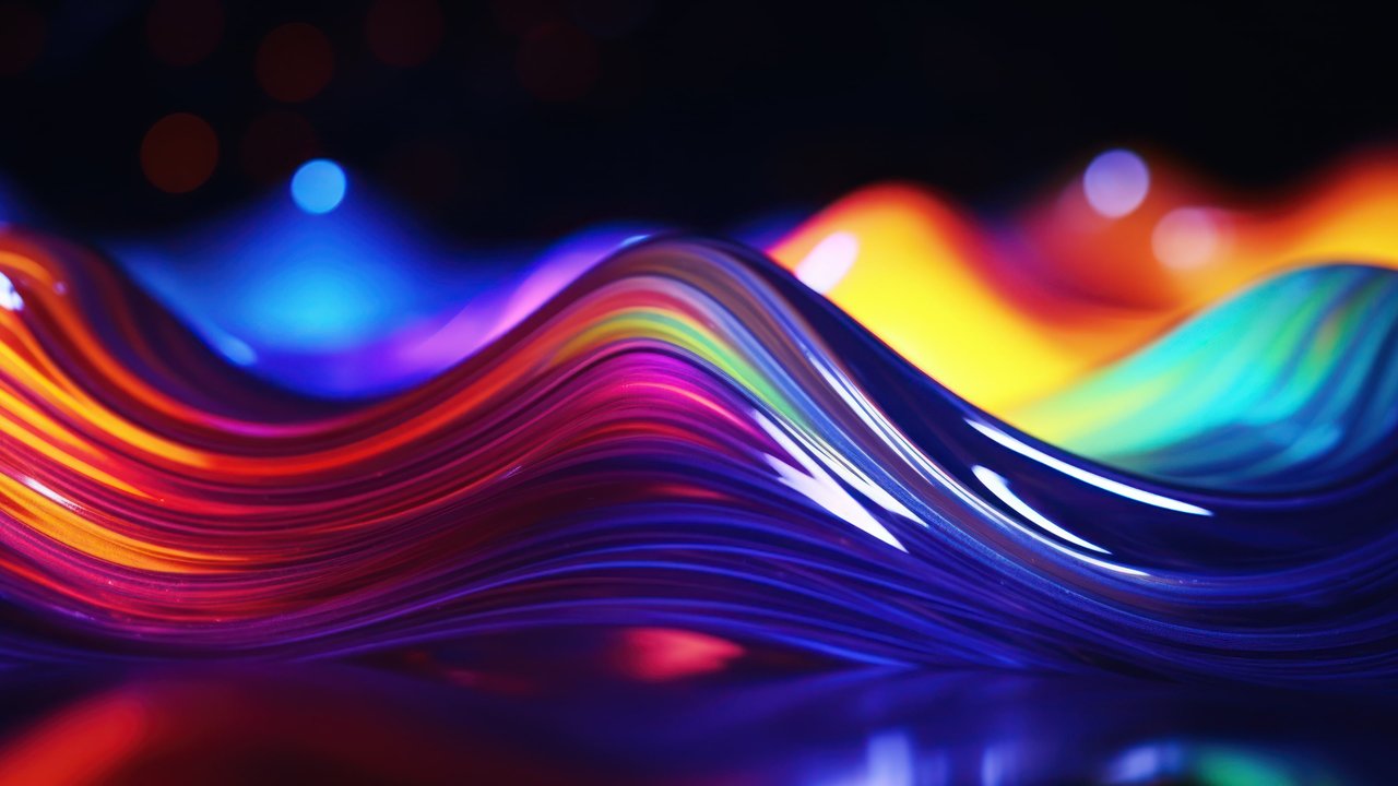 Abstract Colorful Glowing Background 4K Wallpaper