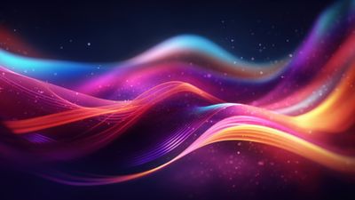 Abstract Glowing Neon Background 4K Wallpaper