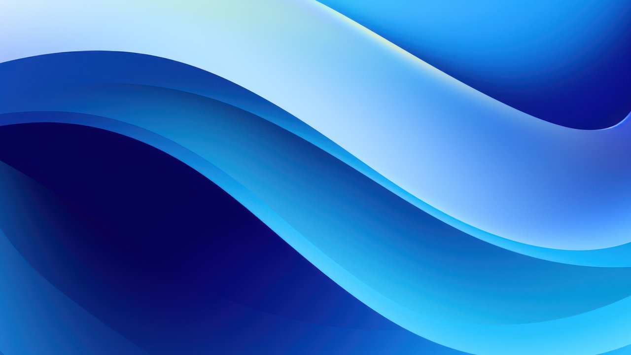 Abstract Blue Layers 4K Wallpaper
