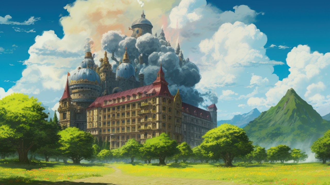 Howl's Moving Castle 4K Wallpaper