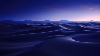 Dark Night Sand Dunes 4K Wallpaper