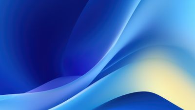 Abstract Blue Layers 4K Wallpaper