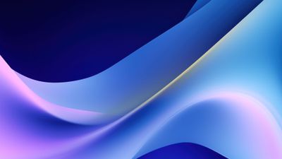 Abstract Blue Glass Waves 4K Wallpaper