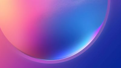 Abstract Gradient Circle 4K Wallpaper