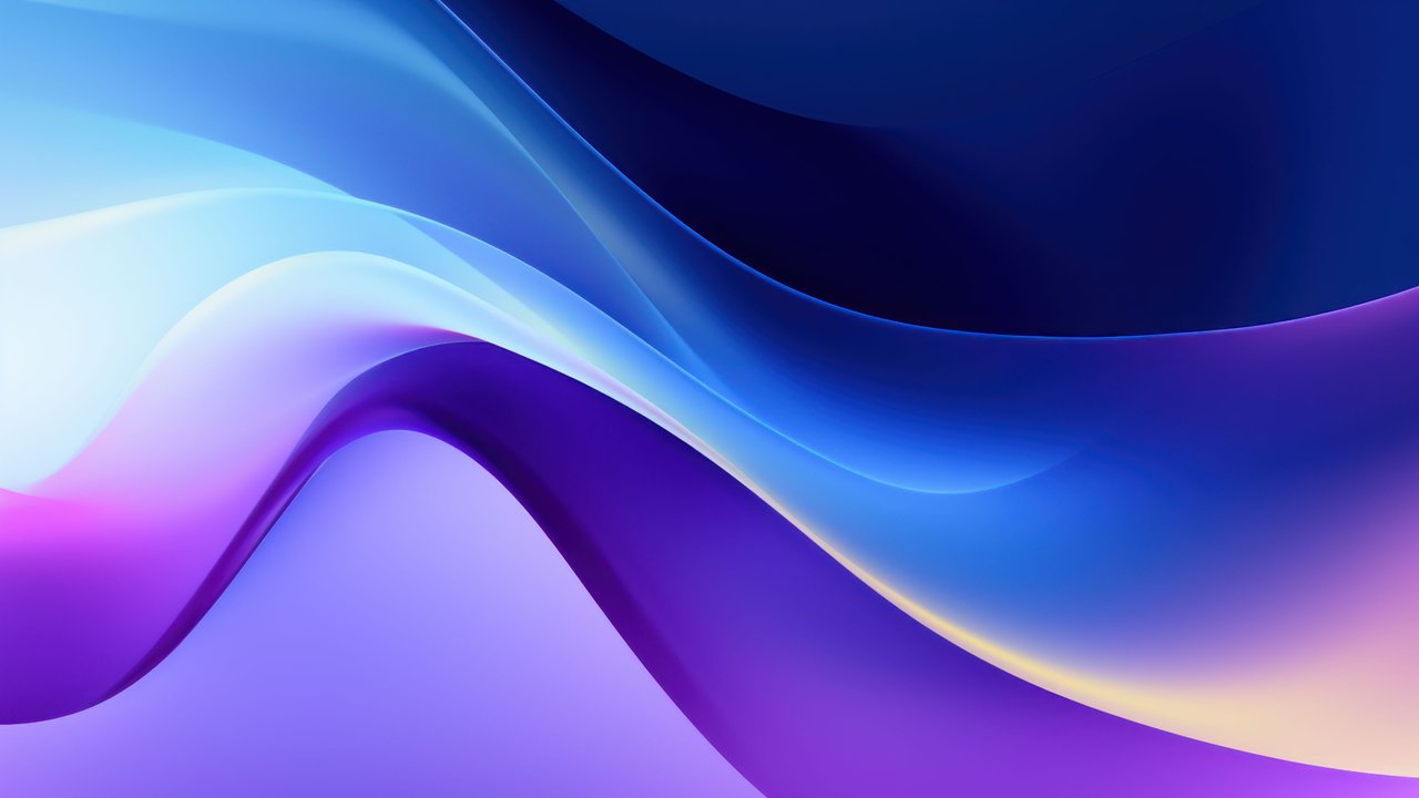 Abstract Purple Glass Waves 4K Wallpaper