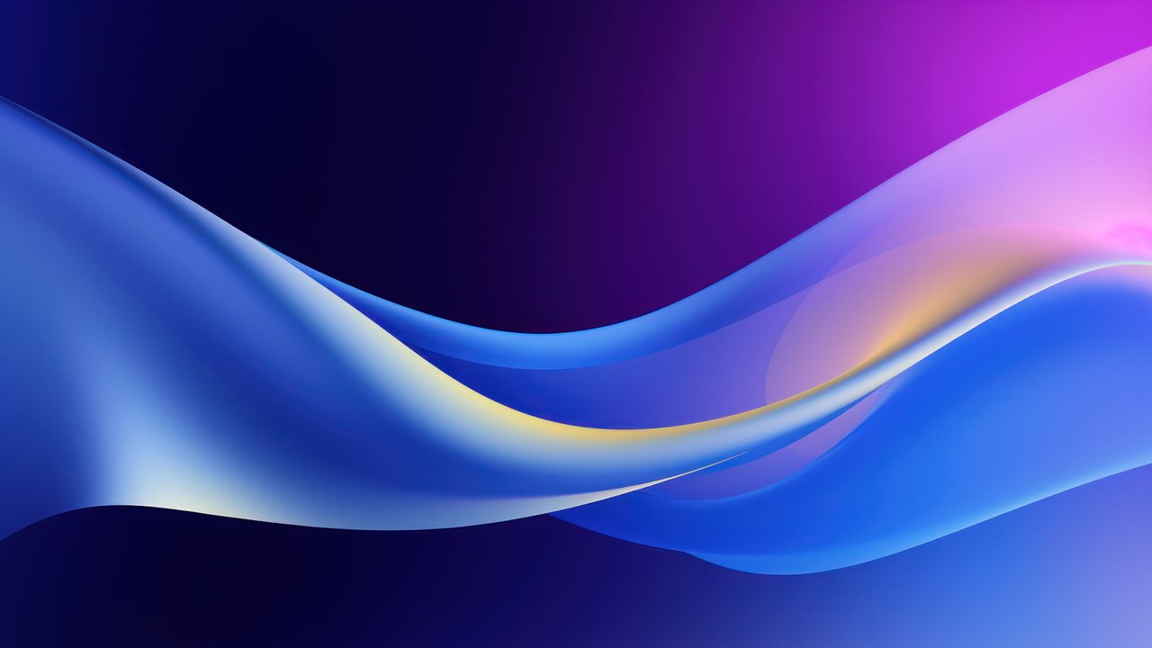 Abstract Purple Gradient Waves 4K Wallpaper