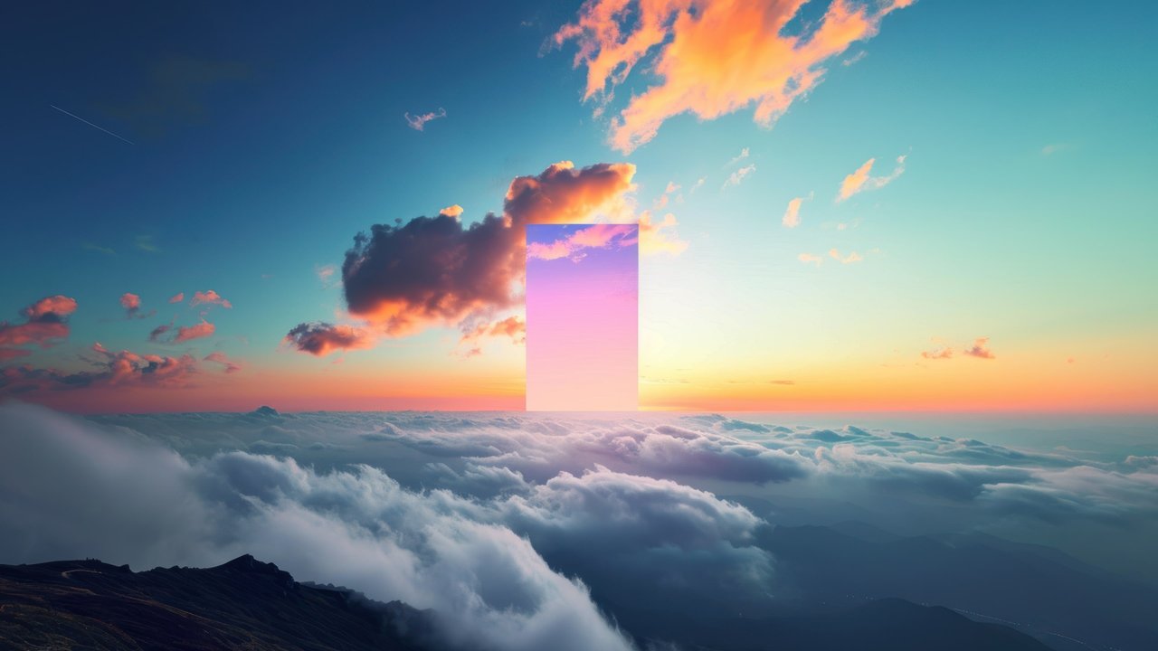 Sunrise Above Clouds 4K Wallpaper
