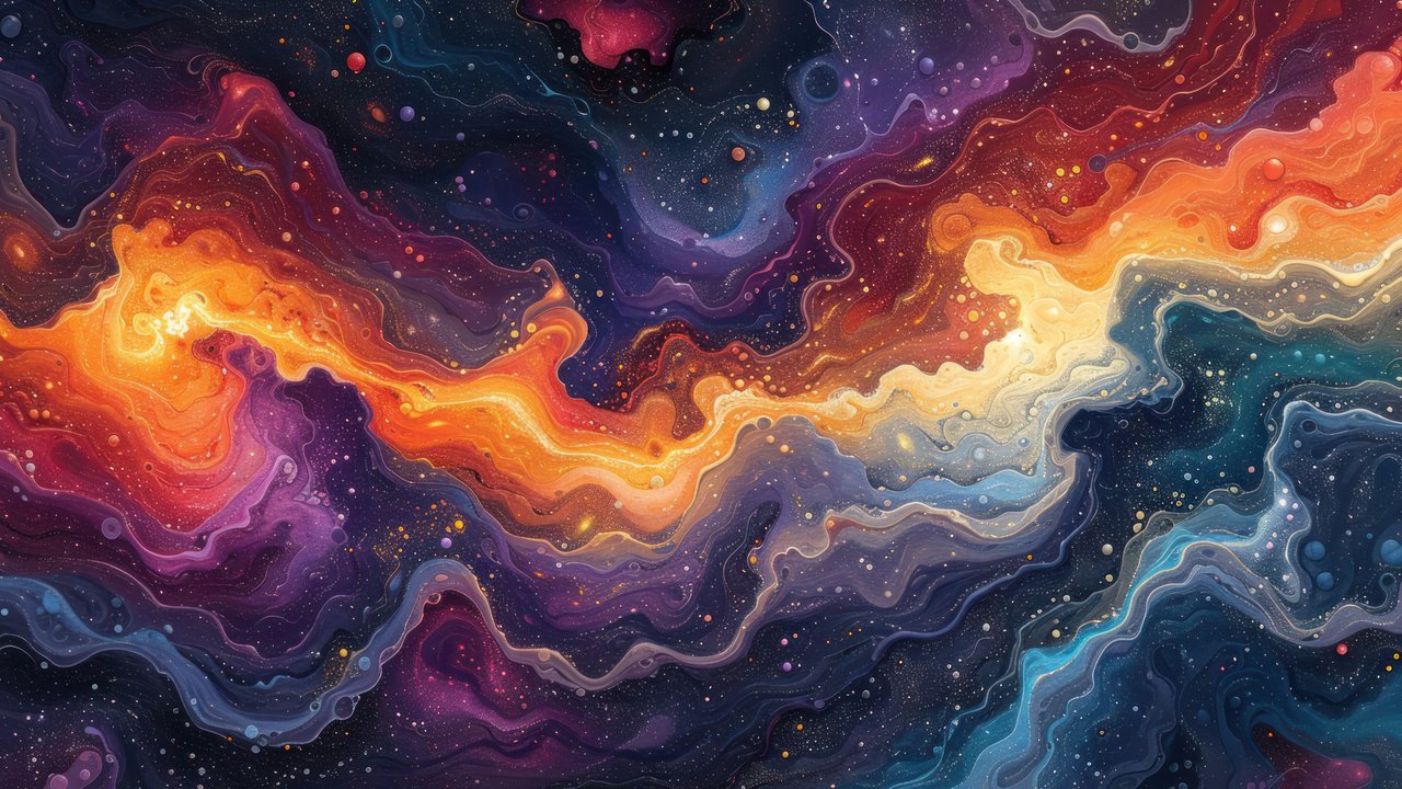 Abstract Colorful Waves 4K Wallpaper