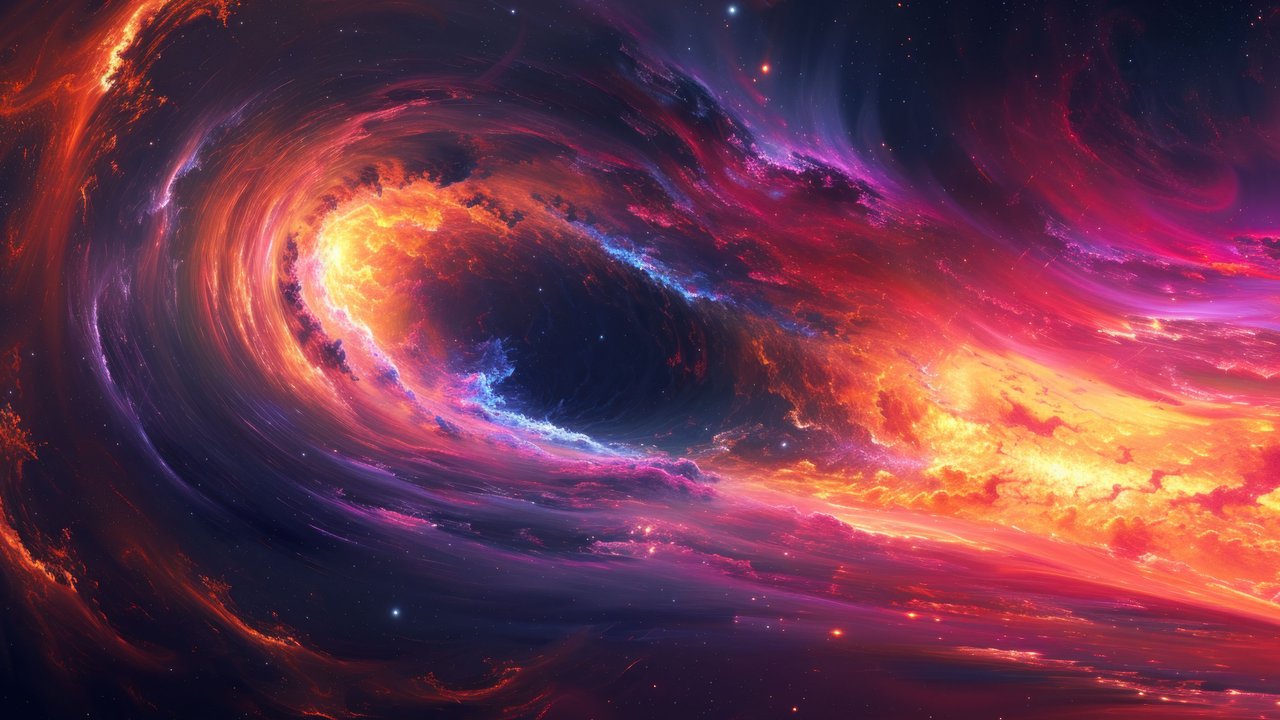 Vibrant Flow In Space 4K Wallpaper