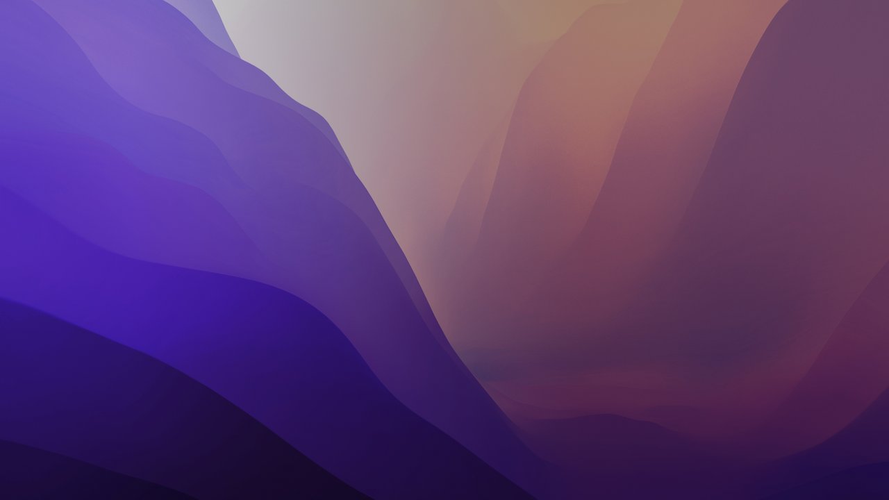 macOS Monterey Purple 4K Wallpaper